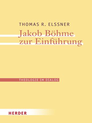 cover image of Jakob Böhme zur Einführung